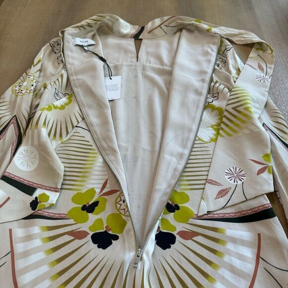 Reiss Jessie Long Sleeve Shift Dress Sz 2 Eclectic Retro Inspired Minidress NWOT - Picture 14 of 16